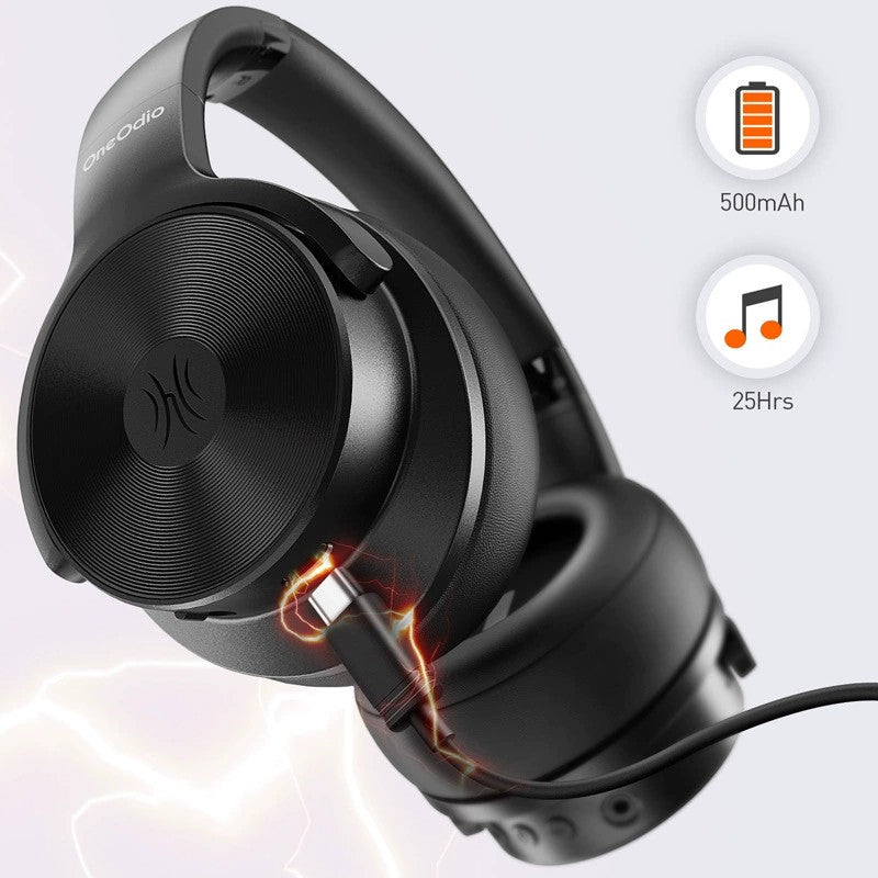 ONEODIO A30 Active Noise Cancelling Headset Wireless Bluetooth 5.0 Headphones HIFI Sound Earphones with Rotating Ear Cap ONEODIO A30 Active Noise Cancelling Headset Wireless Bluetooth 5.0 Headphones HIFI Sound Earphones with Rotating Ear Cap
